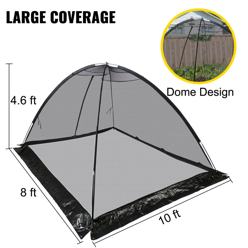 VEVOR Pond Cover Dome, Garden Pond Net, 1/2 Inch Mesh Dome Pond Net